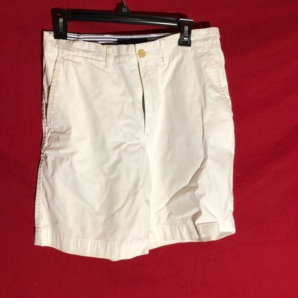 White Tommy Hilfiger Flat Front Shorts Mens Sz 31